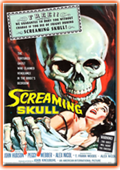 Screaming Skull Poster